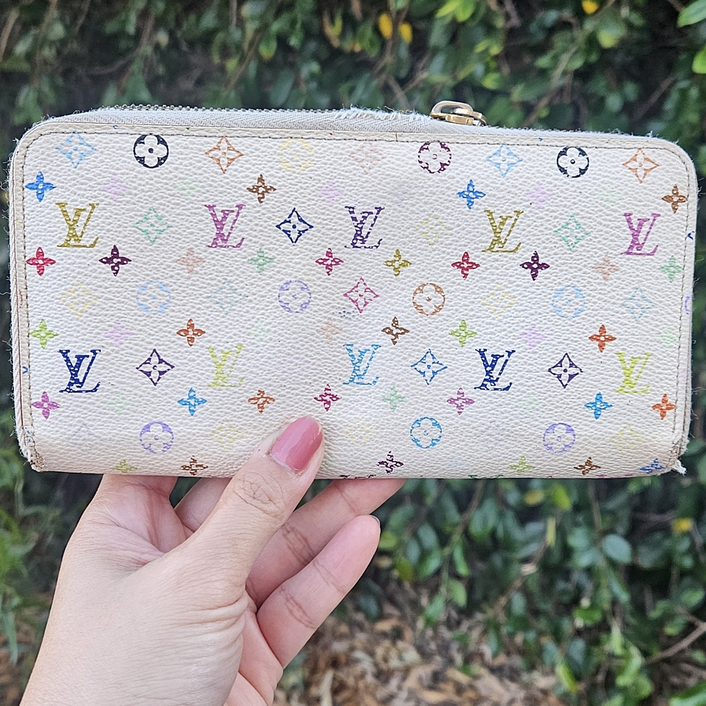 Louis Vuitton Multicolor Wallet With FLAWS